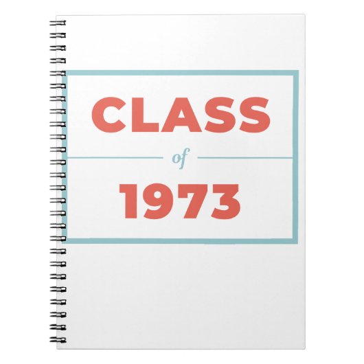 Klasse van 1973 notitieboek (Voorkant)