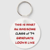 Klasse van 1974 afstuderen, geweldige sleutelhanger (Voorkant)