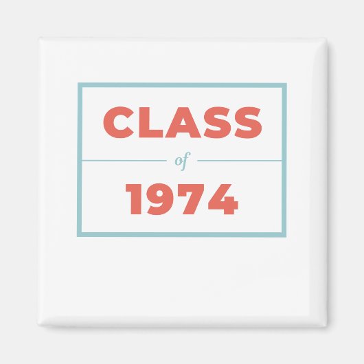 Klasse van 1974 magneet (Voorkant)