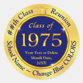 Klasse van 1975,  klasse reünie Stickers (Voorkant)