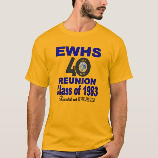 Klasse van 1983 40e Reunion Gold T-Shirt (Voorkant)
