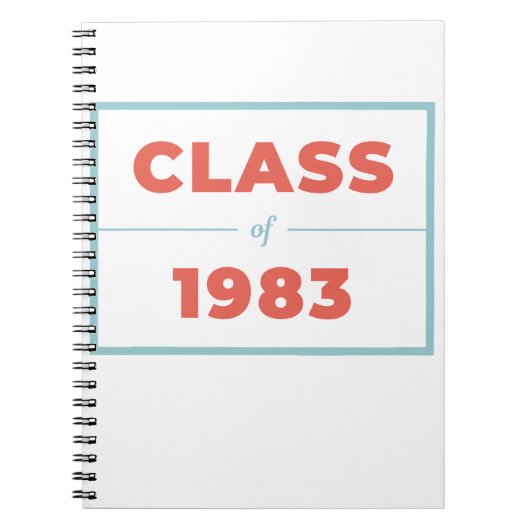 Klasse van 1983 notitieboek (Voorkant)