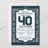  Klasse van 1984 40 Jaar High School Reunion Kaart (Voorkant)