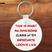 Klasse van 1984 afstuderen, geweldige sleutelhanger (Voorkant)