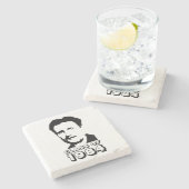 Klasse van 1984 (George Orwell) Stenen Onderzetter (Zijkant)