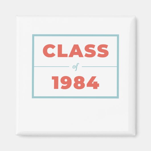 Klasse van 1984 magneet (Voorkant)