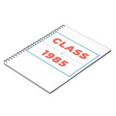 Klasse van 1985 notitieboek (Linkerzijde)