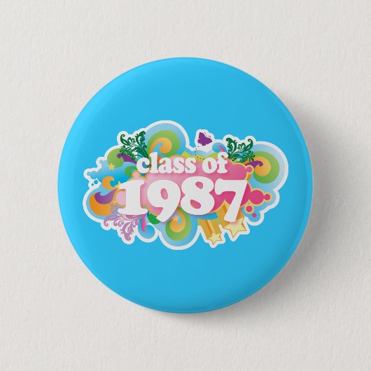 Klasse van 1987 ronde button 5,7 cm (Voorkant)