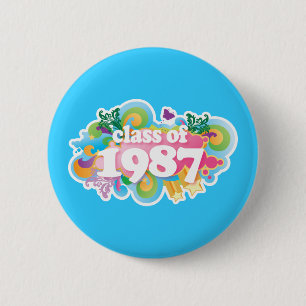 Klasse van 1987 ronde button 5,7 cm