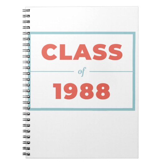 Klasse van 1988 notitieboek (Voorkant)
