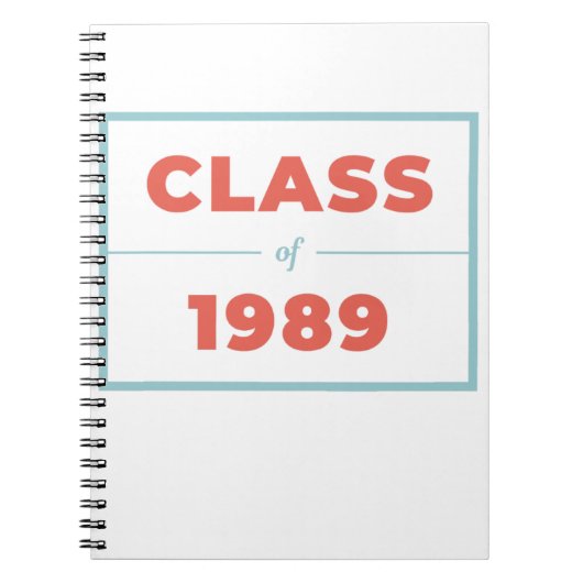 Klasse van 1989 notitieboek (Voorkant)