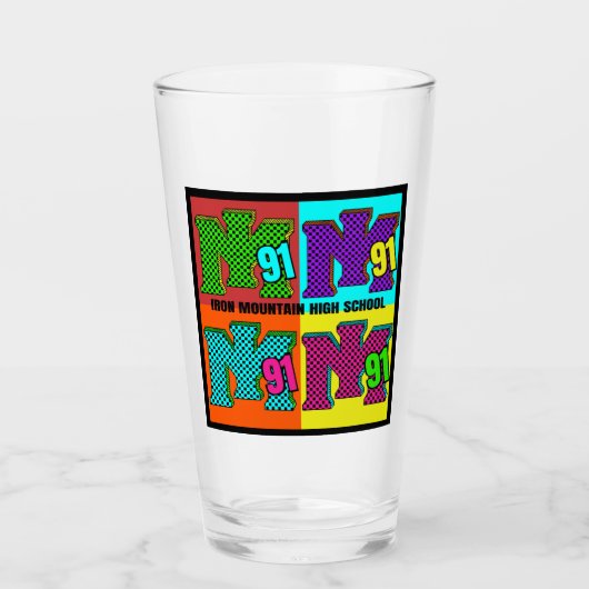 Klasse van 1991 party pint glas (Voorkant)