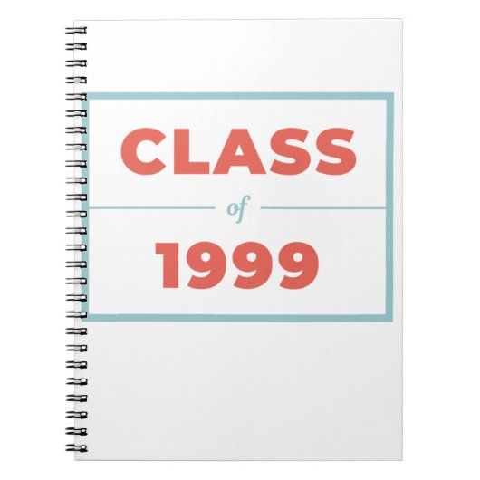 Klasse van 1999 notitieboek (Voorkant)