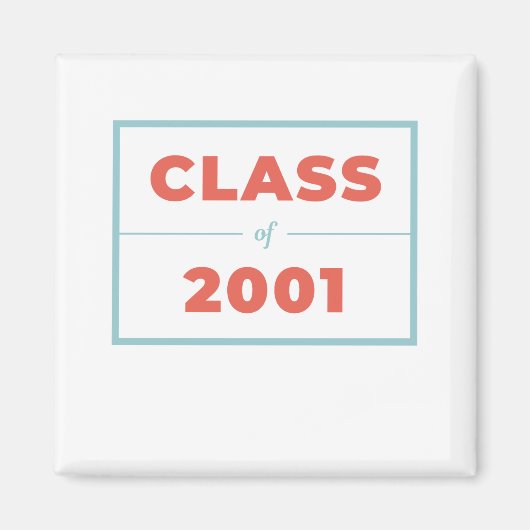 Klasse van 2001 magneet (Voorkant)