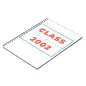 Klasse van 2002 notitieboek (Linkerzijde)