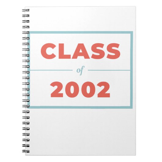 Klasse van 2002 notitieboek (Voorkant)