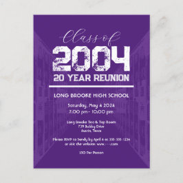 Klasse van 2004 20 Jaar High School Reunion 1 Even Briefkaart