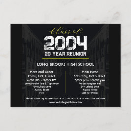 Klasse van 2004 20 Jaar High School Reunion 2 Even Briefkaart