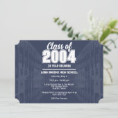 Klasse van 2004 20 jaar High School Reunion breed Kaart (Staand voorkant)