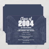 Klasse van 2004 20 jaar High School Reunion breed Kaart (Voorkant / Achterkant)