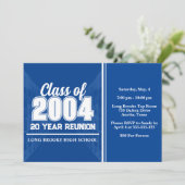 Klasse van 2004 20 Jaar High School Reunion Locker Kaart (Staand voorkant)