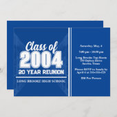 Klasse van 2004 20 Jaar High School Reunion Locker Kaart (Voorkant / Achterkant)