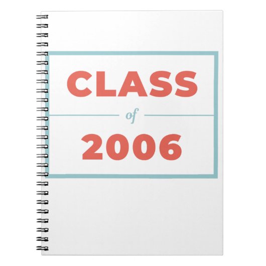 Klasse van 2006 notitieboek (Voorkant)