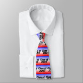 Klasse van 2007 Rood, wit en blauw Stropdas (Gebonden)