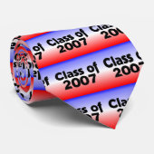 Klasse van 2007 Rood, wit en blauw Stropdas (Opgerold)