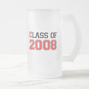 Klasse van 2008 matglas bierpul