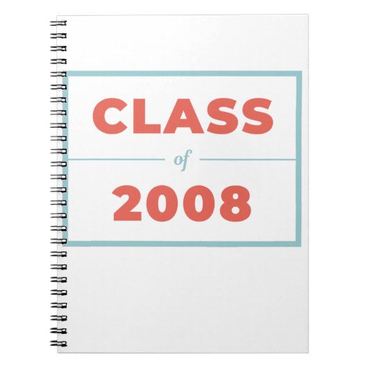 Klasse van 2008 notitieboek (Voorkant)