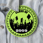 Klasse van 2009/2010 Kies uw schoolkleuren Ronde Button 6,0 Cm (In situ)