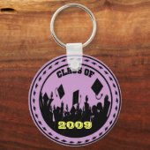 Klasse van 2009/2010 Kies uw schoolkleuren Sleutelhanger (Voorkant)