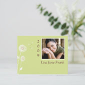 Klasse van 2009 Afstuderen uitnodiging aankondigin Briefkaart (Staand voorkant)