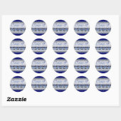 Klasse van 2009 bubbels ronde sticker (Vel)