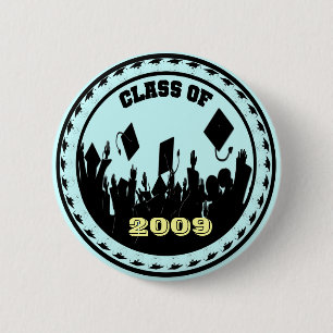Klasse van 2009 Button-Kies kleur voor jaar Letter Ronde Button 5,7 Cm