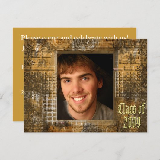 Klasse van 2009 Graduation Invitations Uitnodiging Briefkaart (Voorkant / Achterkant)