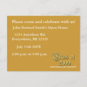 Klasse van 2009 Graduation Invitations Uitnodiging Briefkaart (Achterkant)