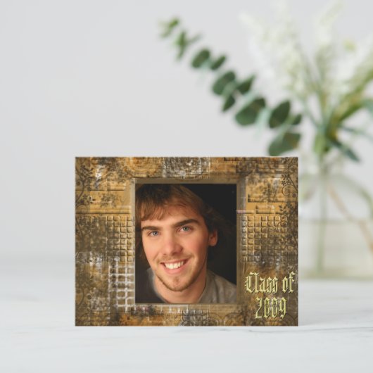 Klasse van 2009 Graduation Invitations Uitnodiging Briefkaart (Staand voorkant)