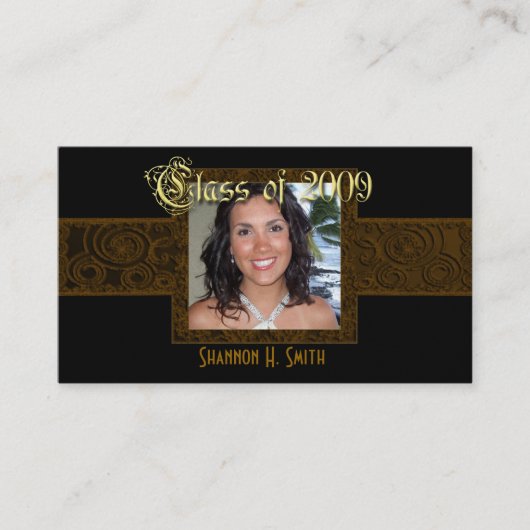 Klasse van 2009 Senior Kaarten Contactkaartje (Voorkant)