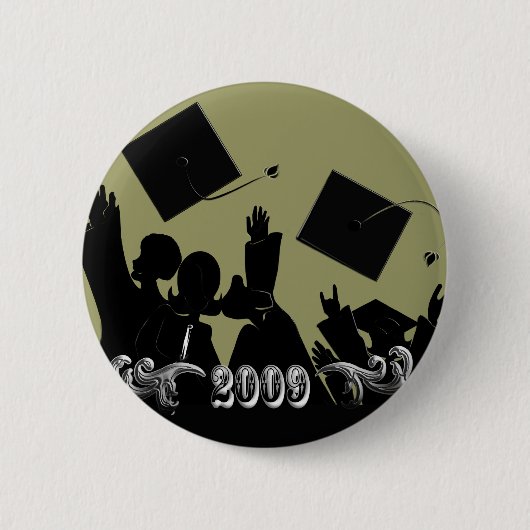 Klasse van 2009 T-shirts en geschenken Ronde Button 5,7 Cm (Voorkant)