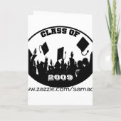 Klasse van 2009 Uitnodiging YouChoose BkGrdFont Kl (Achterkant)