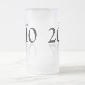 Klasse van 2010 afstuderen cadeau bier stein matglas bierpul (Center)