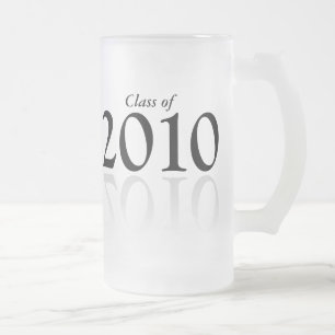Klasse van 2010 afstuderen cadeau bier stein matglas bierpul
