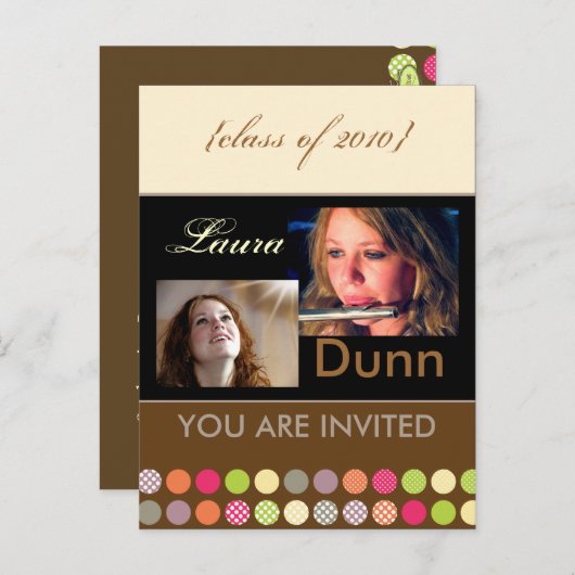 Klasse van 2010 Afstuderen, foto's briefkaarten (Voorkant / Achterkant)