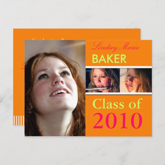 Klasse van 2010 Afstuderen, foto's briefkaarten (Voorkant / Achterkant)