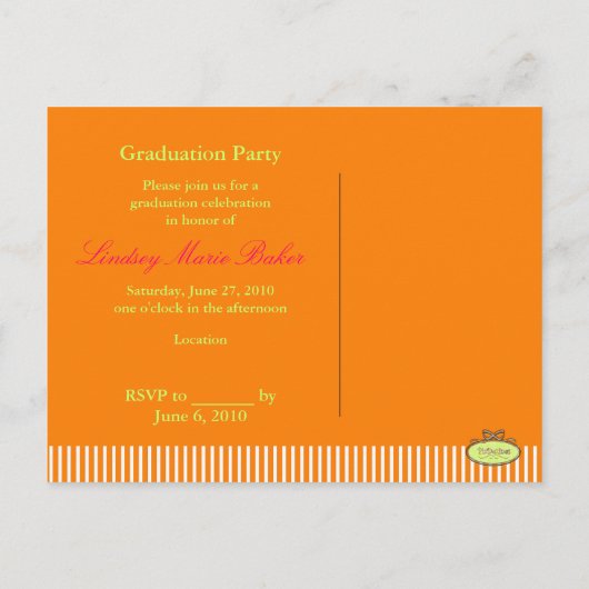 Klasse van 2010 Afstuderen, foto's briefkaarten (Achterkant)