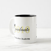 Klasse van 2010 - Afstuderen met aangepaste naam - Tweekleurige Koffiemok (Voorkant links)