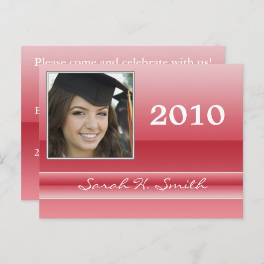 Klasse van 2010 Graduation Invitations Uitnodiging Briefkaart (Voorkant / Achterkant)