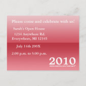 Klasse van 2010 Graduation Invitations Uitnodiging Briefkaart (Achterkant)